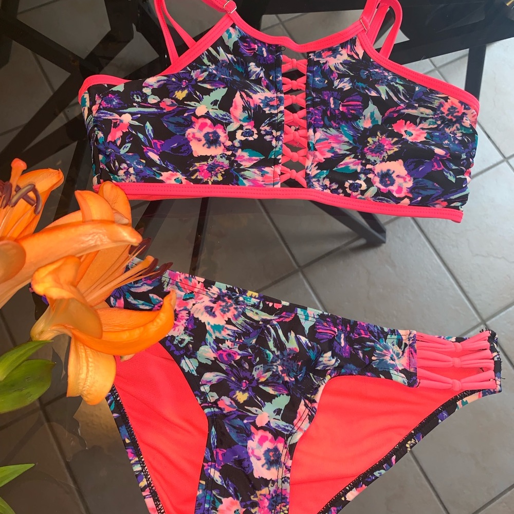 Floral Two Piece Bikini Set
